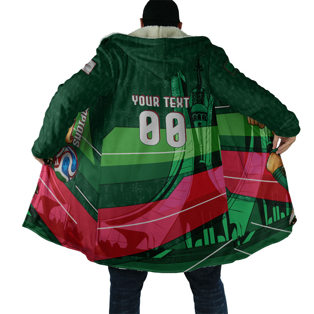 Personalized Algeria Football Champions Cloak Fennec Fox Mascot - Algiers Martyrs Memorial
