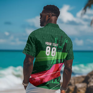 Personalized Algeria Football Champions Hawaiian Shirt Fennec Fox Mascot - Algiers Martyrs Memorial