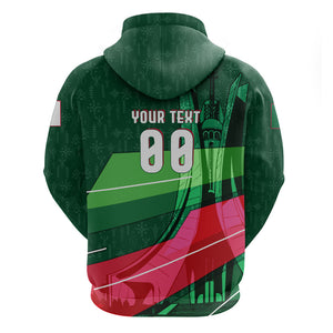 Personalized Algeria Football Champions Hoodie Fennec Fox Mascot - Algiers Martyrs Memorial
