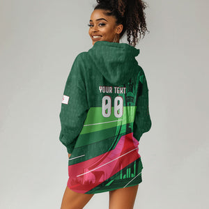 Personalized Algeria Football Champions Hoodie Dress Fennec Fox Mascot - Algiers Martyrs Memorial