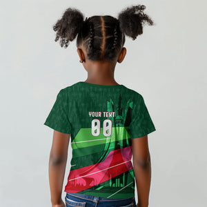 Personalized Algeria Football Champions Kid T shirt Fennec Fox Mascot - Algiers Martyrs Memorial