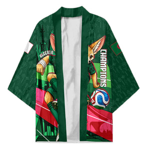 Personalized Algeria Football Champions Kimono Fennec Fox Mascot - Algiers Martyrs Memorial