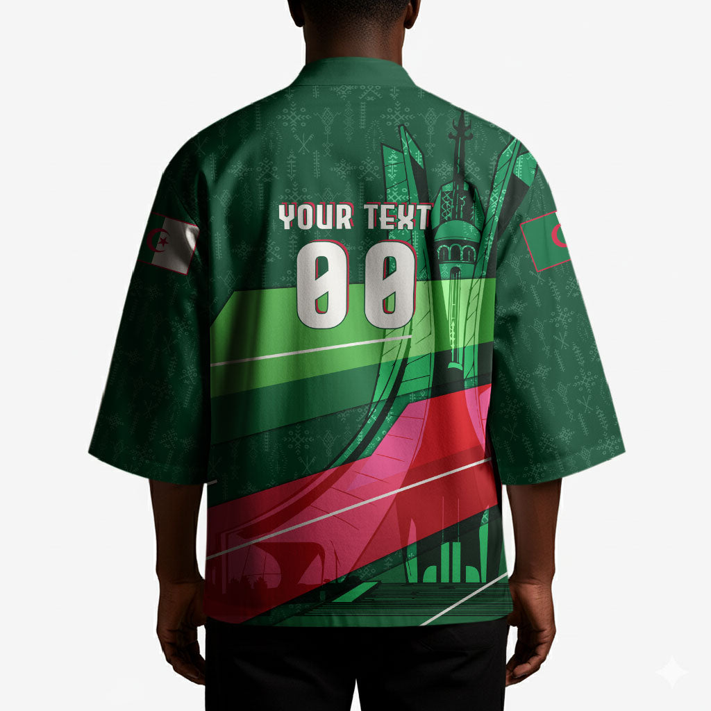 Personalized Algeria Football Champions Kimono Fennec Fox Mascot - Algiers Martyrs Memorial