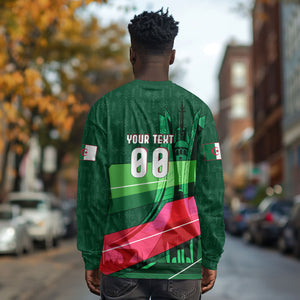 Personalized Algeria Football Champions Long Sleeve Shirt Fennec Fox Mascot - Algiers Martyrs Memorial