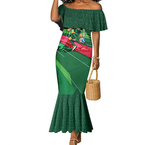 Personalized Algeria Football Champions Mermaid Dress Fennec Fox Mascot - Algiers Martyrs Memorial