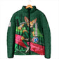 Personalized Algeria Football Champions Padded Jacket Fennec Fox Mascot - Algiers Martyrs Memorial