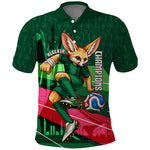 Personalized Algeria Football Champions Polo Shirt Fennec Fox Mascot - Algiers Martyrs Memorial