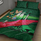 Personalized Algeria Football Champions Quilt Bed Set Fennec Fox Mascot - Algiers Martyrs Memorial