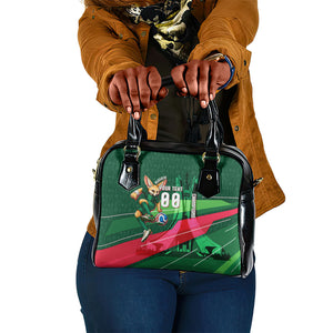 Personalized Algeria Football Champions Shoulder Handbag Fennec Fox Mascot - Algiers Martyrs Memorial