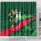 Personalized Algeria Football Champions Shower Curtain Fennec Fox Mascot - Algiers Martyrs Memorial
