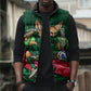 Personalized Algeria Football Champions Sleeveless Puffer Jacket Fennec Fox Mascot - Algiers Martyrs Memorial