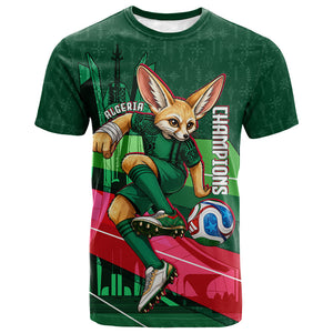 Personalized Algeria Football Champions T shirt Fennec Fox Mascot - Algiers Martyrs Memorial