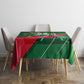 Personalized Algeria Football Champions Tablecloth Fennec Fox Mascot - Algiers Martyrs Memorial