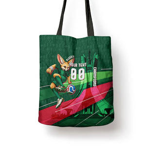 Personalized Algeria Football Champions Tote Bag Fennec Fox Mascot - Algiers Martyrs Memorial