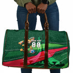Personalized Algeria Football Champions Travel Bag Fennec Fox Mascot - Algiers Martyrs Memorial