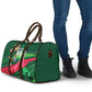 Personalized Algeria Football Champions Travel Bag Fennec Fox Mascot - Algiers Martyrs Memorial
