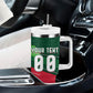 Personalized Algeria Football Champions Tumbler With Handle Fennec Fox Mascot - Algiers Martyrs Memorial