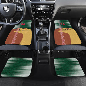 Personalized Algeria Champions Football 2026 Car Mats Fennec Fox Victory Mascot - Traditional Berber Pattern