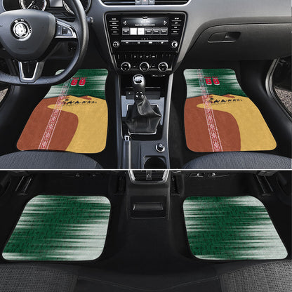 Personalized Algeria Champions Football 2026 Car Mats Fennec Fox Victory Mascot - Traditional Berber Pattern