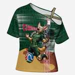 Personalized Algeria Champions Football 2026 Cross Shoulder Shirt Fennec Fox Victory Mascot - Traditional Berber Pattern