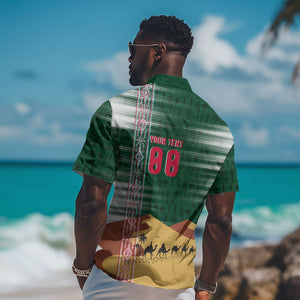 Personalized Algeria Champions Football 2026 Hawaiian Shirt Fennec Fox Victory Mascot - Traditional Berber Pattern