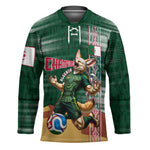 Personalized Algeria Champions Football 2026 Hockey Jersey Fennec Fox Victory Mascot - Traditional Berber Pattern