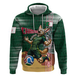 Personalized Algeria Champions Football 2026 Hoodie Fennec Fox Victory Mascot - Traditional Berber Pattern