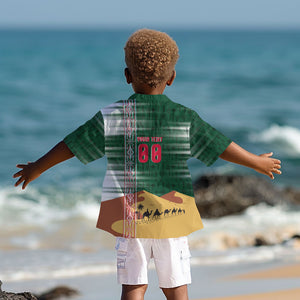 Personalized Algeria Champions Football 2026 Kid Hawaiian Shirt Fennec Fox Victory Mascot - Traditional Berber Pattern