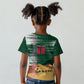 Personalized Algeria Champions Football 2026 Kid T shirt Fennec Fox Victory Mascot - Traditional Berber Pattern