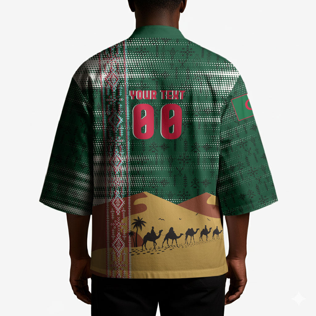 Personalized Algeria Champions Football 2026 Kimono Fennec Fox Victory Mascot - Traditional Berber Pattern