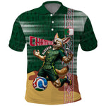 Personalized Algeria Champions Football 2026 Polo Shirt Fennec Fox Victory Mascot - Traditional Berber Pattern
