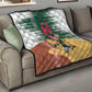 Personalized Algeria Champions Football 2026 Quilt Fennec Fox Victory Mascot - Traditional Berber Pattern