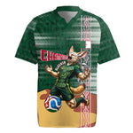 Personalized Algeria Champions Football 2026 Rugby Jersey Fennec Fox Victory Mascot - Traditional Berber Pattern