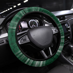 Algeria Champions Football 2026 Steering Wheel Cover Fennec Fox Victory Mascot - Traditional Berber Pattern