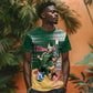 Personalized Algeria Champions Football 2026 T shirt Fennec Fox Victory Mascot - Traditional Berber Pattern