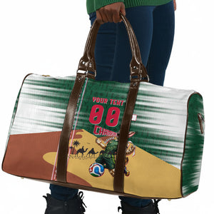 Personalized Algeria Champions Football 2026 Travel Bag Fennec Fox Victory Mascot - Traditional Berber Pattern