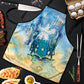 Somalia Liberation Unity Apron Soomaaliya Script Peace Dove Watercolor