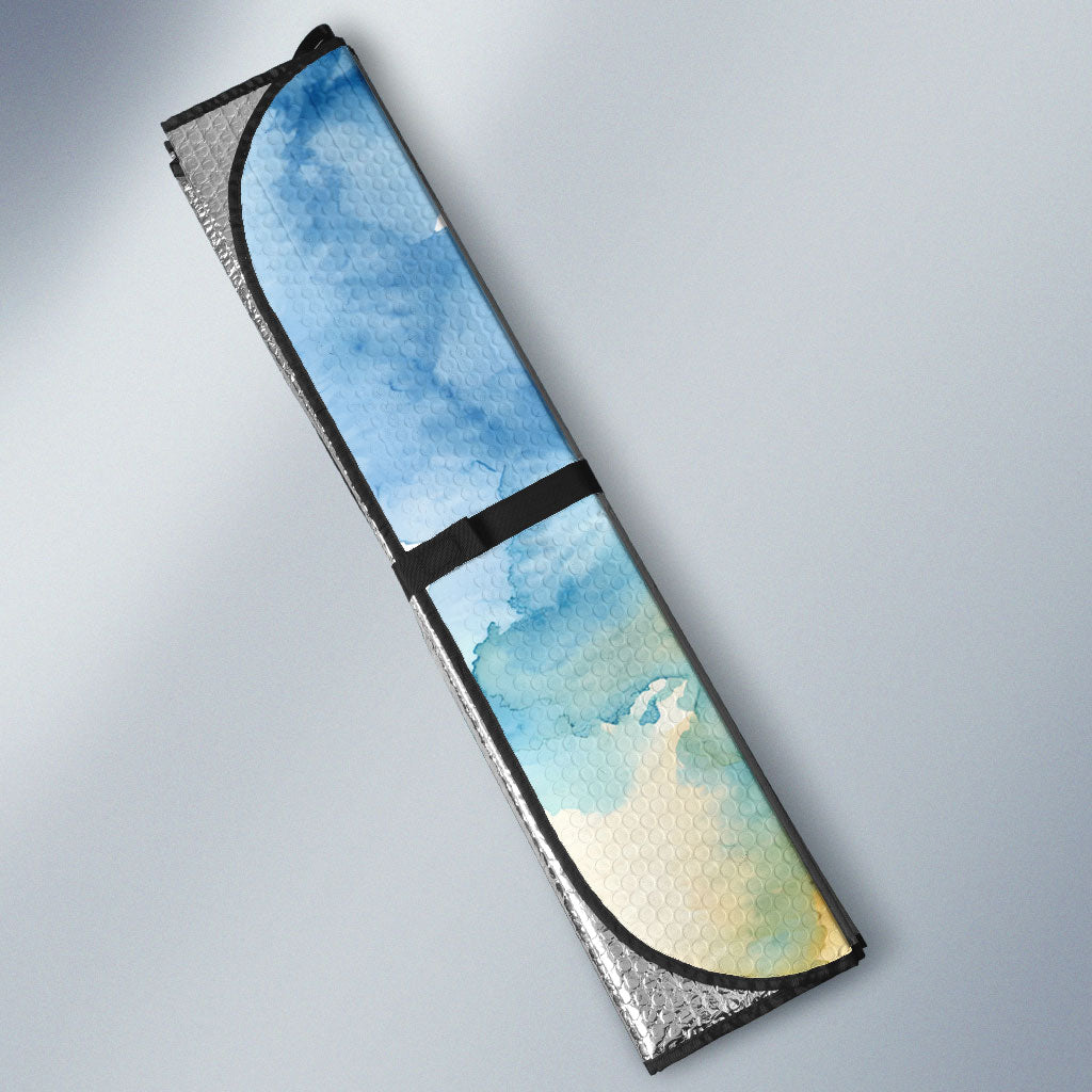 Somalia Liberation Unity Auto Sun Shade Soomaaliya Script Peace Dove Watercolor