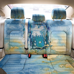 Somalia Liberation Unity Back Car Seat Cover Soomaaliya Script Peace Dove Watercolor