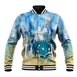 Somalia Liberation Unity Baseball Jacket Soomaaliya Script Peace Dove Watercolor