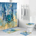 Somalia Liberation Unity Bathroom Set Soomaaliya Script Peace Dove Watercolor
