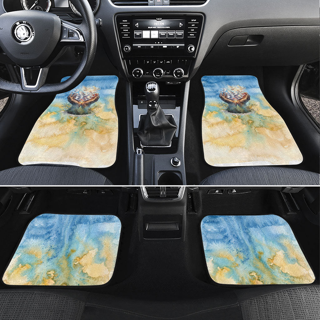 Somalia Liberation Unity Car Mats Soomaaliya Script Peace Dove Watercolor