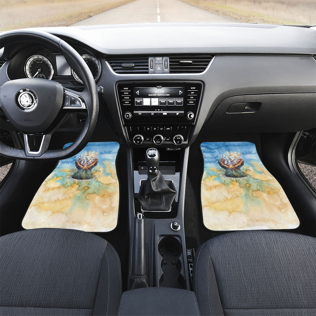 Somalia Liberation Unity Car Mats Soomaaliya Script Peace Dove Watercolor