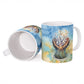 Somalia Liberation Unity Ceramic Mug Soomaaliya Script Peace Dove Watercolor