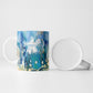 Somalia Liberation Unity Ceramic Mug Soomaaliya Script Peace Dove Watercolor