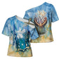 Somalia Liberation Unity Cross Shoulder Shirt Soomaaliya Script Peace Dove Watercolor