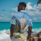 Somalia Liberation Unity Hawaiian Shirt Soomaaliya Script Peace Dove Watercolor