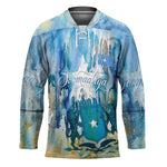 Somalia Liberation Unity Hockey Jersey Soomaaliya Script Peace Dove Watercolor