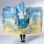 Somalia Liberation Unity Hooded Blanket Soomaaliya Script Peace Dove Watercolor