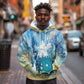 Somalia Liberation Unity Hoodie Soomaaliya Script Peace Dove Watercolor